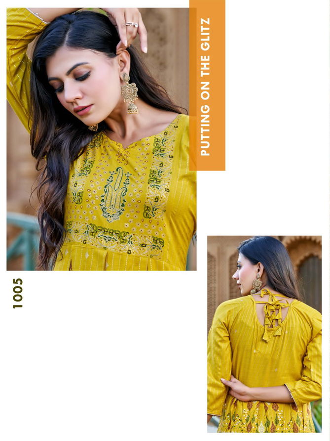 Hirwa Saina Heavy Festive Wear Wholesale Anarkali Kurtis Catalog